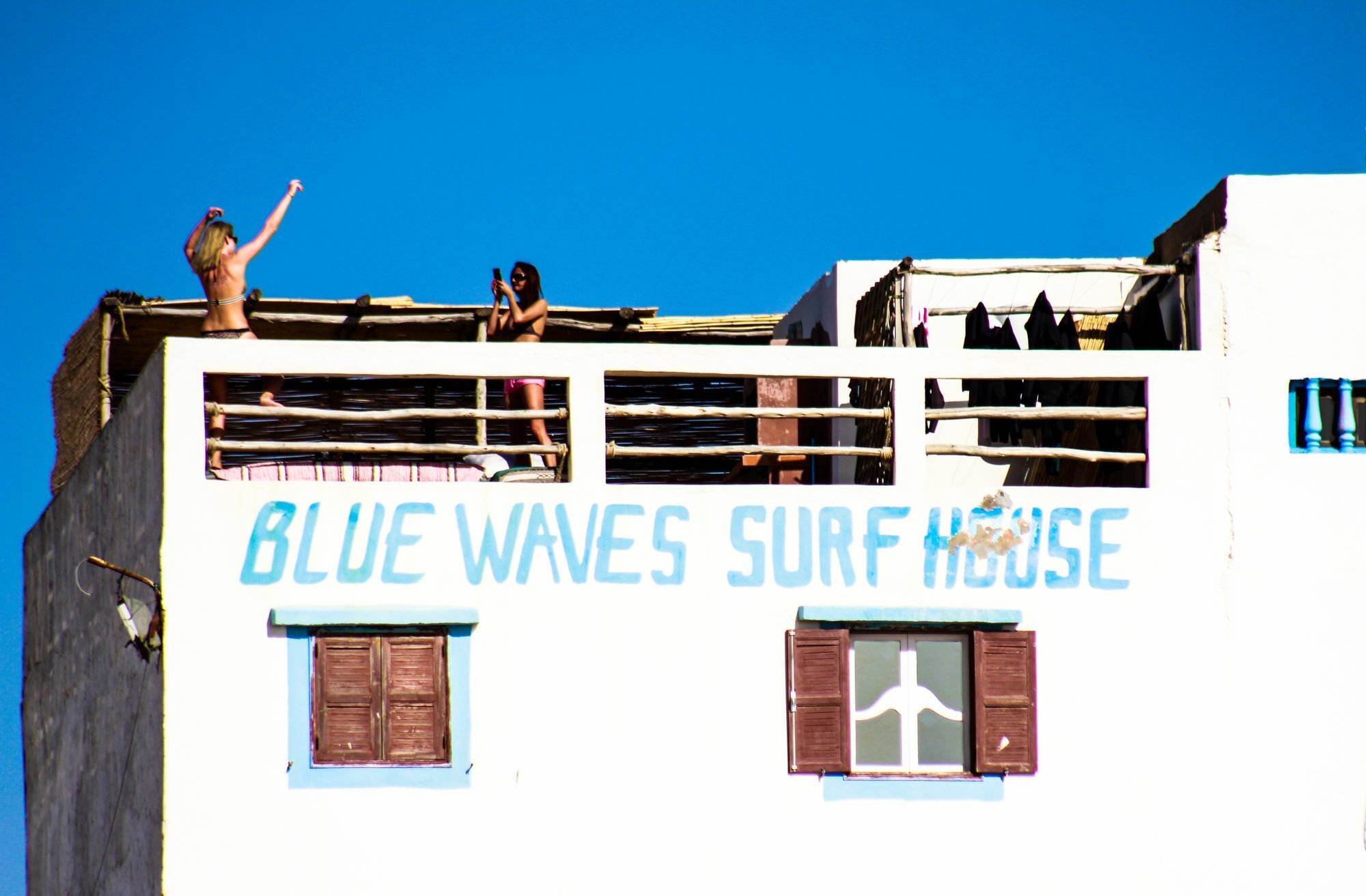Hotel Blue Waves Surf House Agadir Exterior foto