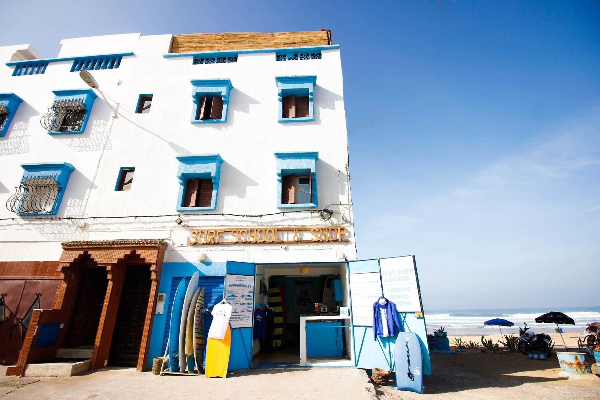 Hotel Blue Waves Surf House Agadir Exterior foto